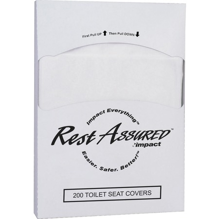 IMPACT PRODUCTS Toilet Seat Covers, 1/4 Fold, White 25184473
